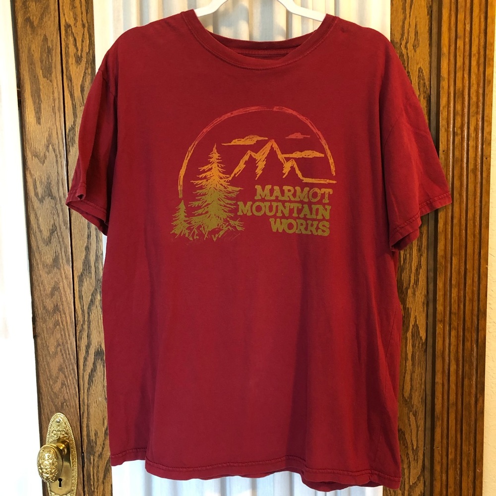 Marmot Mountain Works Pine Trees Short Sleeve Tee